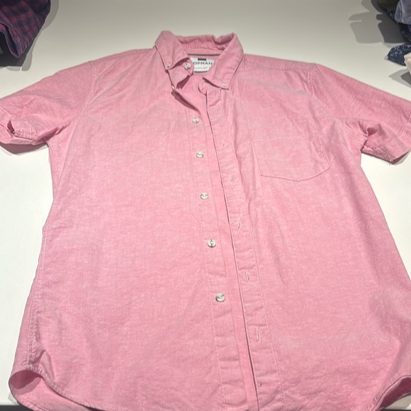Men’s Topman short sleeve button down pink shirt - Picture 1 of 4